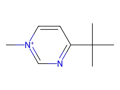 4-Tert-butyl-1-methylpyrimidin-1-ium structure
