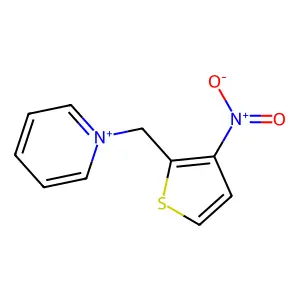 1-[(3-Nitro-2-thienyl)methyl]pyridinium structure