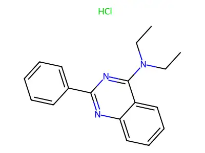 Diethyl-(2-phenyl-quinazolin-4-yl)-amine structure