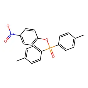 Phosphinic acid, bis(4-methylphenyl)-, 4-nitrophenyl ester structure