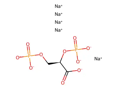 2,3-Diphospho-D-glyceric acid pentasodium salt structure