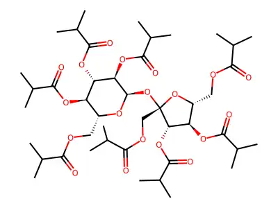 Sucrose octaisobutyrate structure