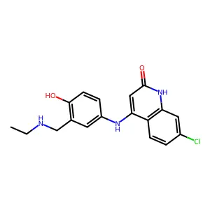 2(1H)-Quinolinone, 7-chloro-4-((3-((ethylamino)methyl)-4-hydroxyphenyl)amino)- structure