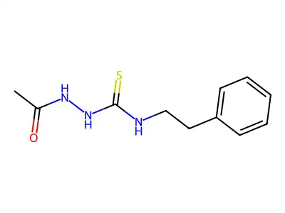 1-Acetamido-3-(2-phenylethyl)thiourea structure