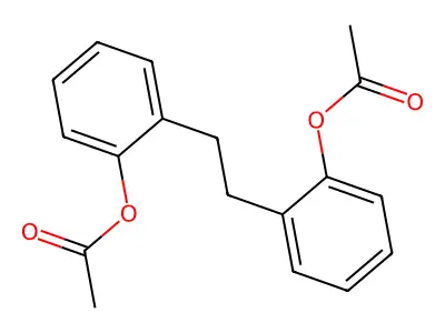 1,2-Bis(acetoxyphenyl)ethane structure