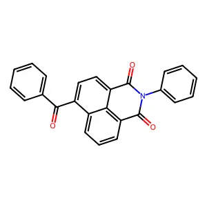 6-benzoyl-2-phenyl-1H-benzo[de]isoquinoline-1,3(2H)-dione structure