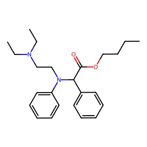 Glycine, N-(2-(diethylamino)ethyl)-N,2-diphenyl-, butyl ester structure