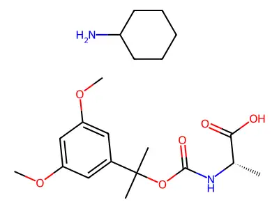 Ddz-Ala-OH cyclohexylammonium salt structure