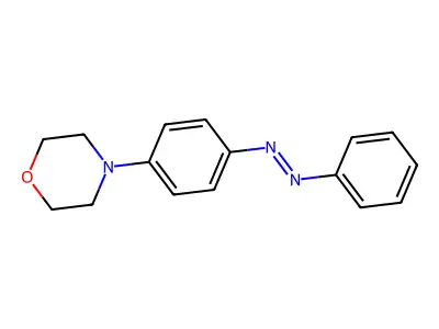 (4-Morpholin-4-ylphenyl)phenyldiazene structure