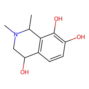 1,2,3,4-Tetrahydro-1,2-dimethyl-4,7,8-isoquinolinetriol structure