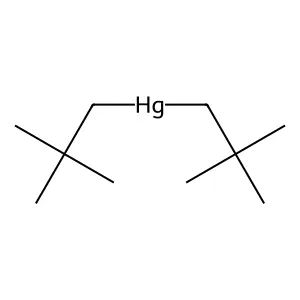Mercury, bis(2,2-dimethylpropyl)- structure