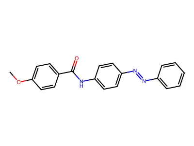 4-methoxy-N-[4-(phenyldiazenyl)phenyl]benzamide structure