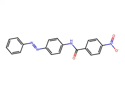 4-Nitro-N-(4-phenylazo-phenyl)-benzamide structure