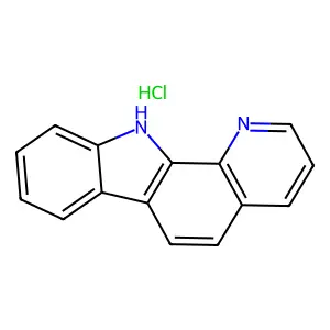 11H-Pyrido(2,3-a)carbazole, monohydrochloride structure