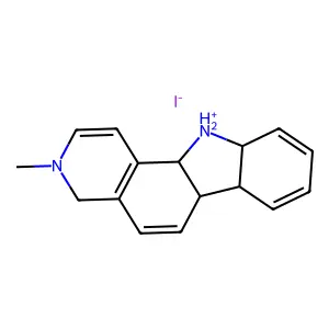 3-Methyl-11H-pyrido(4,3-a)carbazolium iodide structure