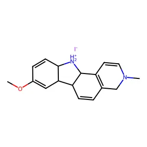 8-Methoxy-3-methyl-11H-pyrido(4,3-a)carbazolium iodide structure