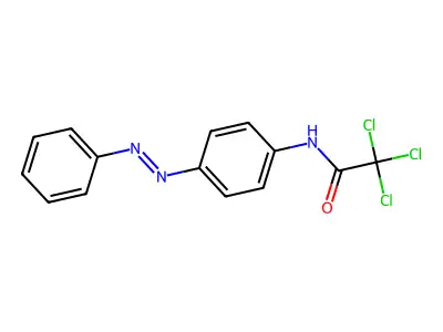 Acetamide, 2,2,2-trichloro-N-[4-(phenylazo)phenyl]-, (E)-(9CI) structure