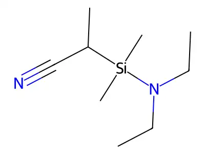 2-Cyanoethyldimethyl(diethyl)aminosilane structure