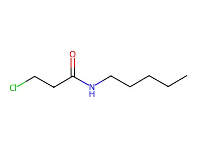 3-chloro-N-pentylpropanamide structure