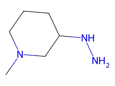 3-Hydrazinyl-1-methylpiperidine structure