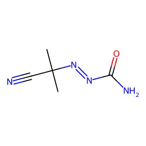2-(氨基甲酰基偶氮)异丁腈 structure