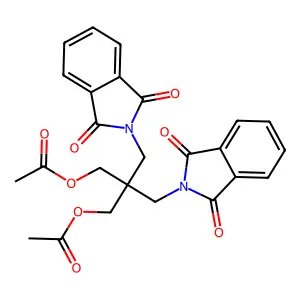 2,2-Bis-(phthalimidomethyl)-1,3-propanediol diacetate structure