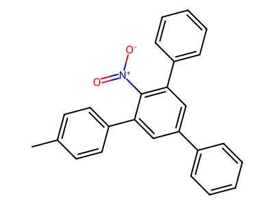 3,5-Diphenyl-4'-methyl-2-nitrobiphenyl structure