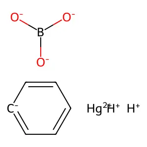 硼酸苯汞 structure
