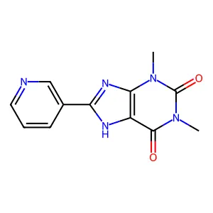 8-(3-Pyridyl)theophylline structure