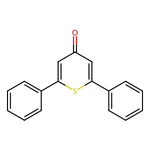 2,6-Diphenyl-4H-thiopyran-4-one structure