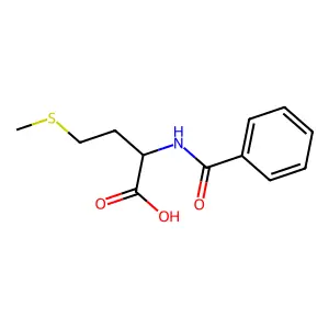 N-Benzoyl-L-methionine structure