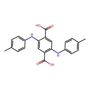 2,5-二对甲苯胺基对苯二甲酸 structure