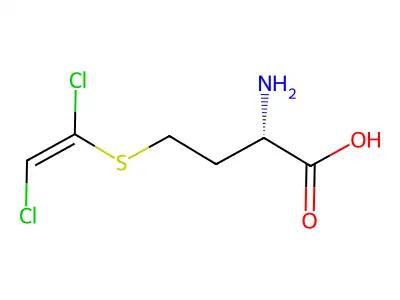 (2S)-2-Amino-4-(1,2-dichloroethenylsulfanyl)butanoic acid structure