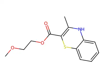 2-methoxyethyl 3-methyl-4H-1,4-benzothiazine-2-carboxylate structure