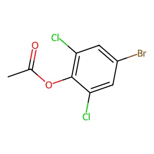 (4-Bromo-2,6-dichlorophenyl) acetate structure