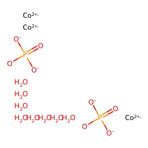 Cobalt phosphate octahydrate structure
