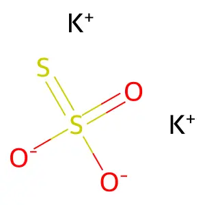 硫代硫酸钾 structure