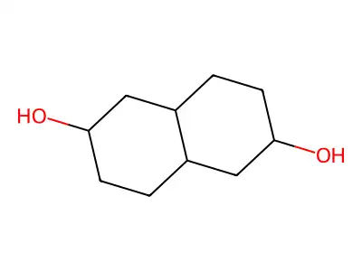 2,6-Decahydronaphthalenediol structure
