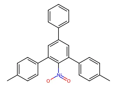 3,5-Bis(P-tolyl)-4-nitrobiphenyl structure