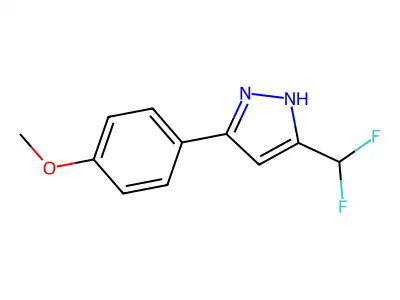 3-Difluoromethyl-5-(4-methoxyphenyl)pyrazole structure