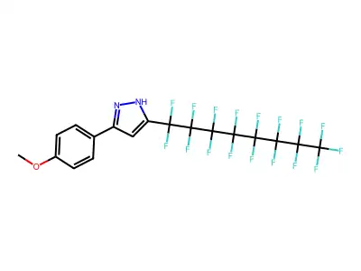 5-(4-Methoxyphenyl)-3-perfluorooctyl-1H-pyrazole structure