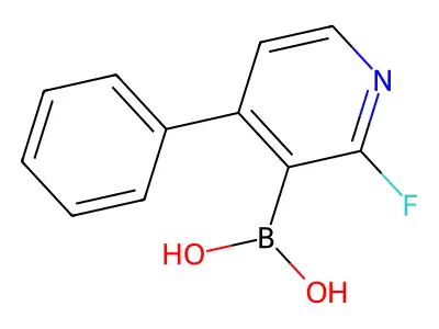 (2-Fluoro-4-phenylpyridin-3-yl)boronic acid structure