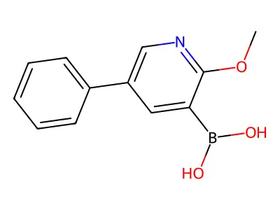 (2-Methoxy-5-phenylpyridin-3-yl)boronic acid structure