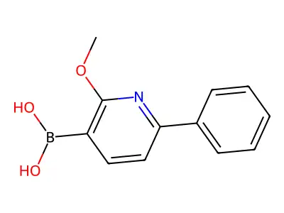 2-Methoxy-6-phenylpyridine-3-boronic acid structure