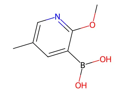 2-Methoxy-5-methylpyridine-3-boronic acid structure