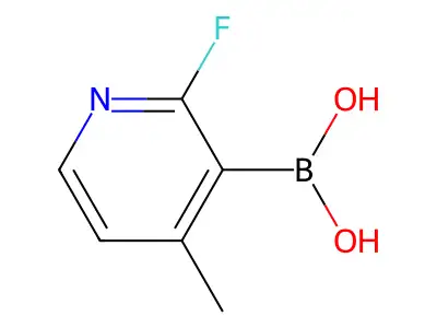 (2-Fluoro-4-methylpyridin-3-yl)boronic acid structure