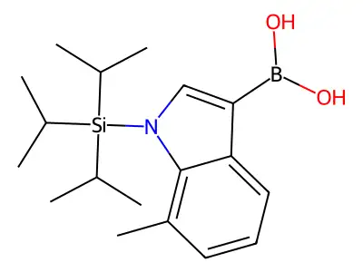 7-Methyl-1-(triisopropylsilyl)-1H-indol-3-ylboronic acid structure