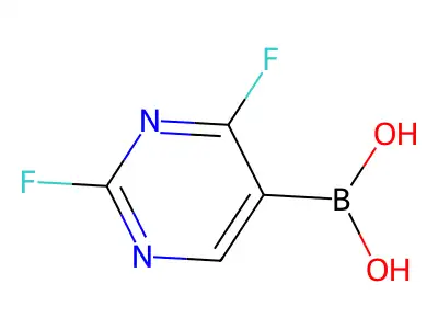 (2,4-difluoropyrimidin-5-yl)boronic Acid structure