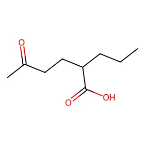 5-Oxo-2-propylhexanoic acid structure