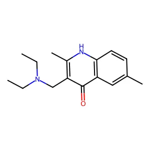 3-[(Diethylamino)methyl]-2,6-dimethylquinolin-4-ol structure